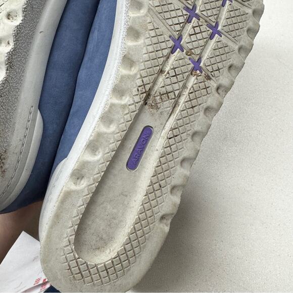 Aravon Blue Suede Loafer Shoes Womens 12 Casual Flats Comfort Casual Preppy - Picture 5 of 10